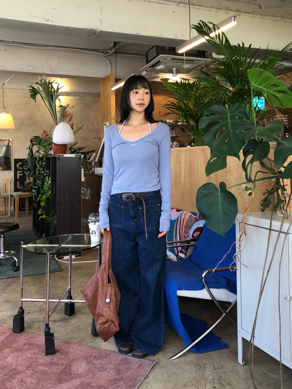 민袖丈 모델 착용 이미지-S1L31