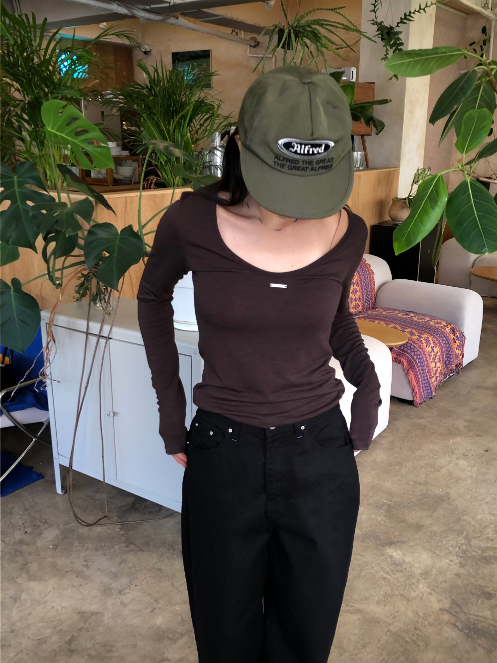 민袖丈 모델 착용 이미지-S1L20