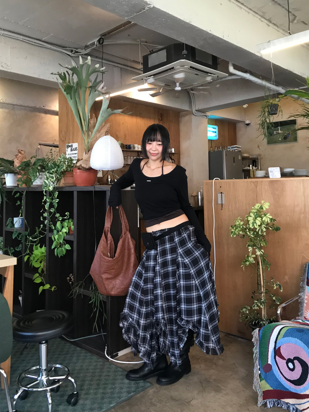 민袖丈 모델 착용 이미지-S1L55