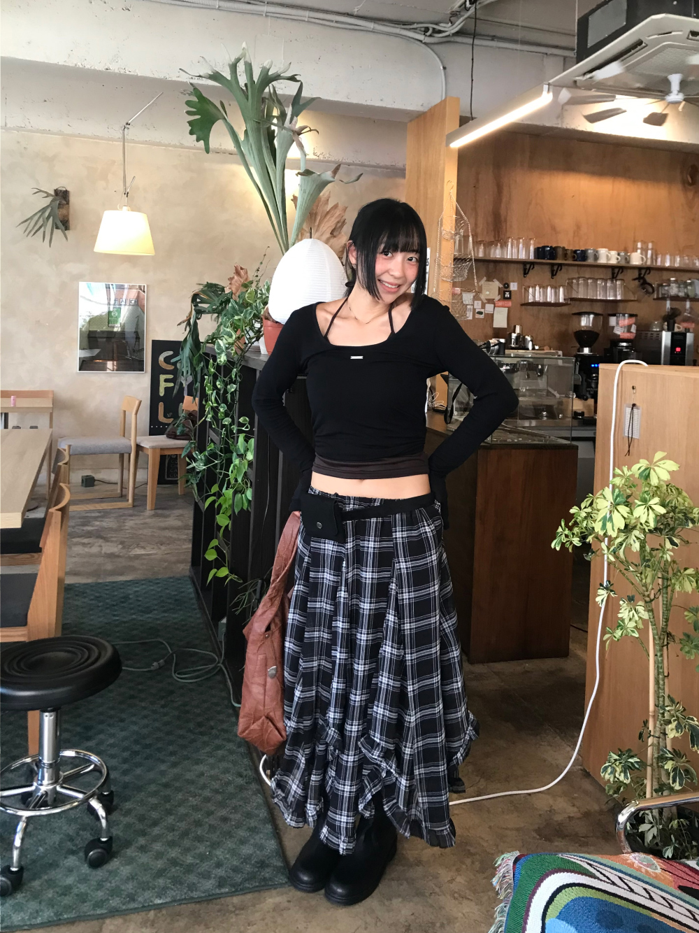 민袖丈 모델 착용 이미지-S1L59