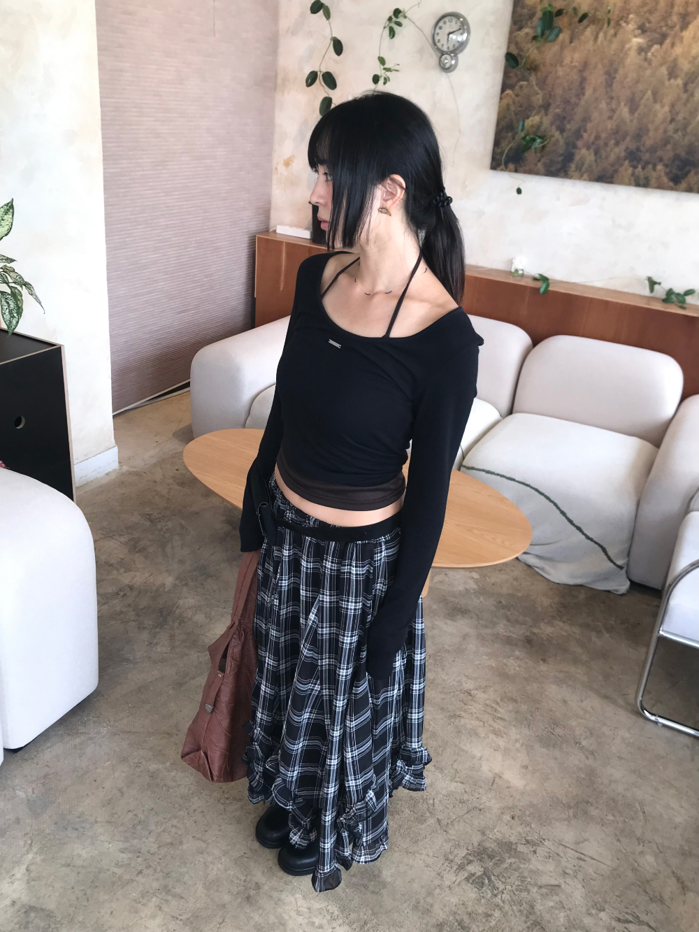 민袖丈 모델 착용 이미지-S1L52