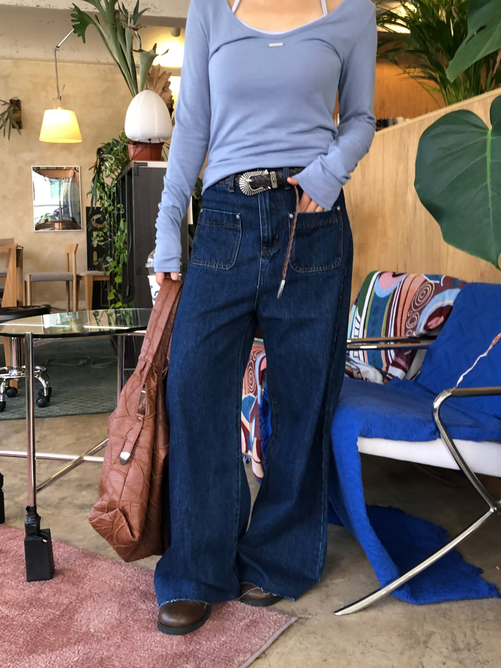 민袖丈 모델 착용 이미지-S1L28