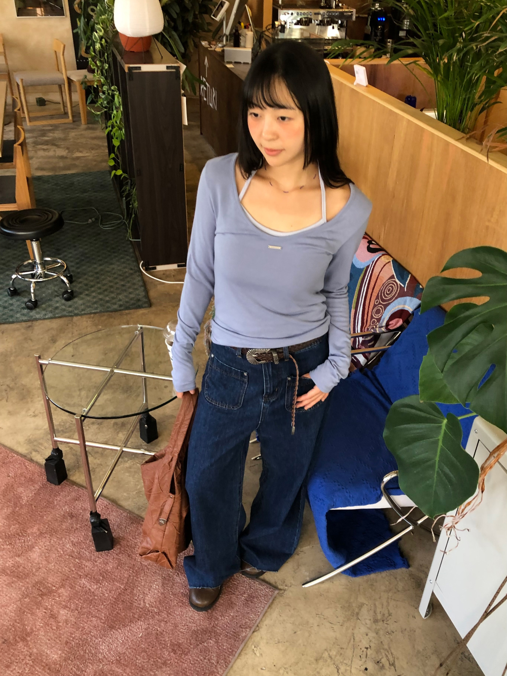 민袖丈 모델 착용 이미지-S1L24