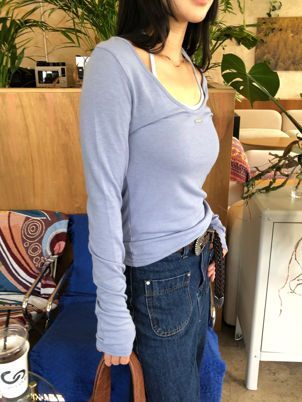 민袖丈 모델 착용 이미지-S1L30