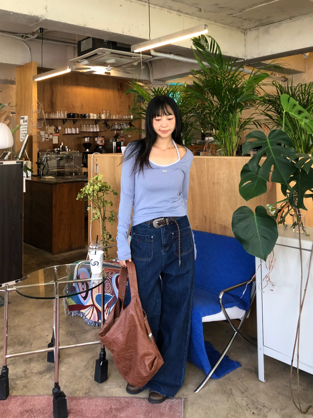 민袖丈 모델 착용 이미지-S1L29