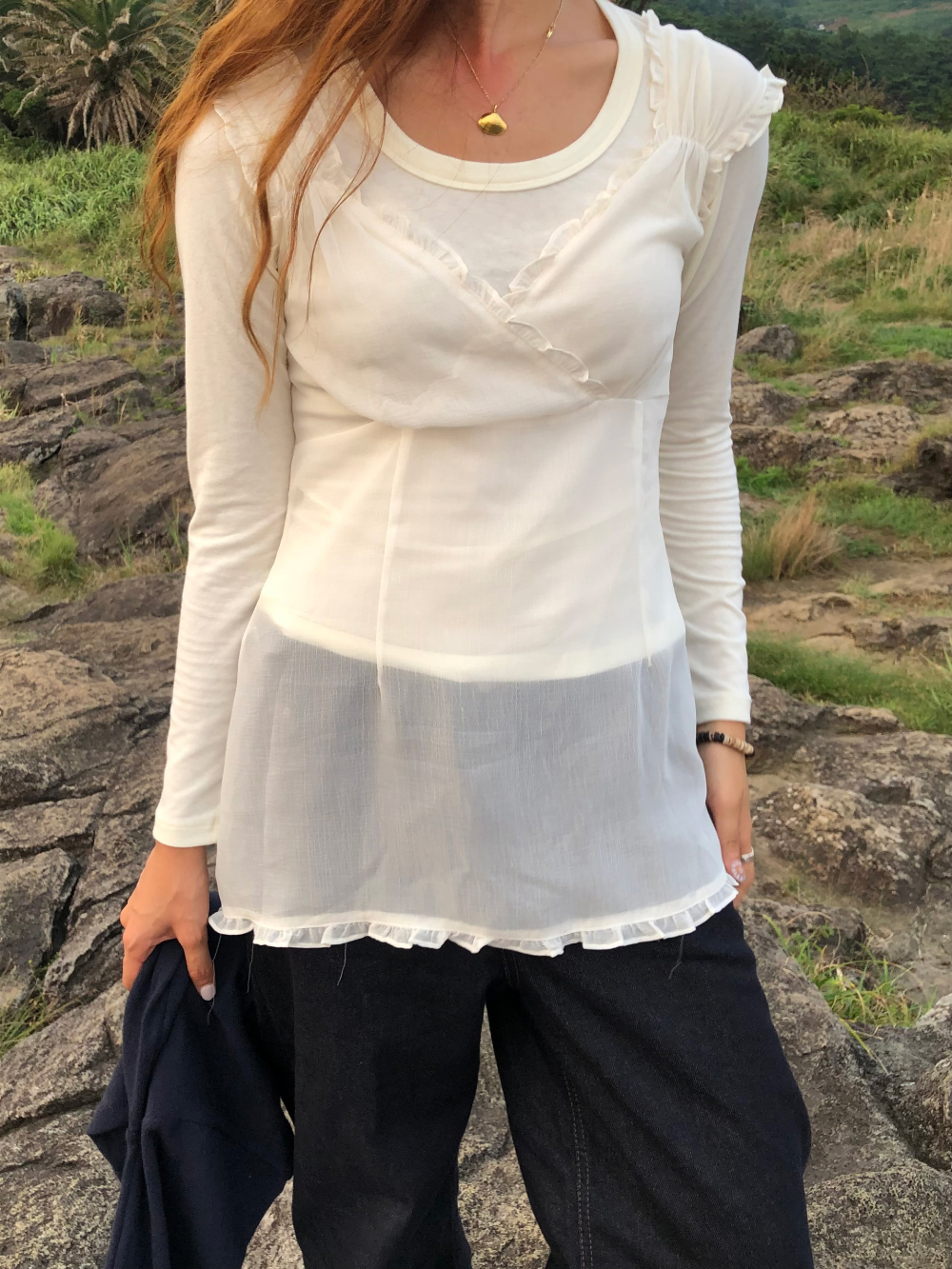 코트 모델 착용 이미지-S1L17