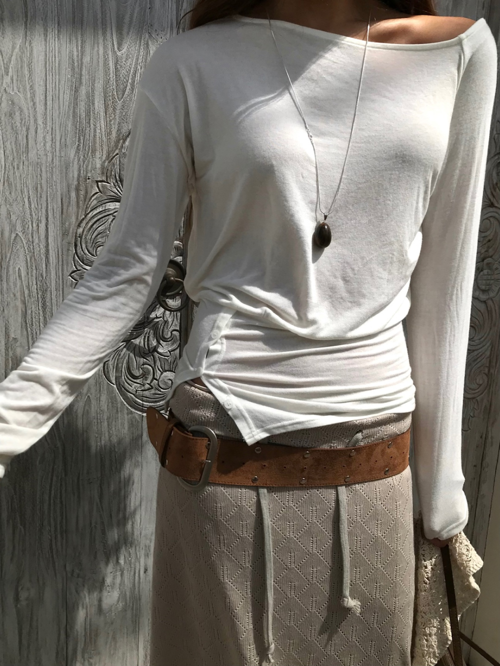 카디건 모델 착용 이미지-S1L39