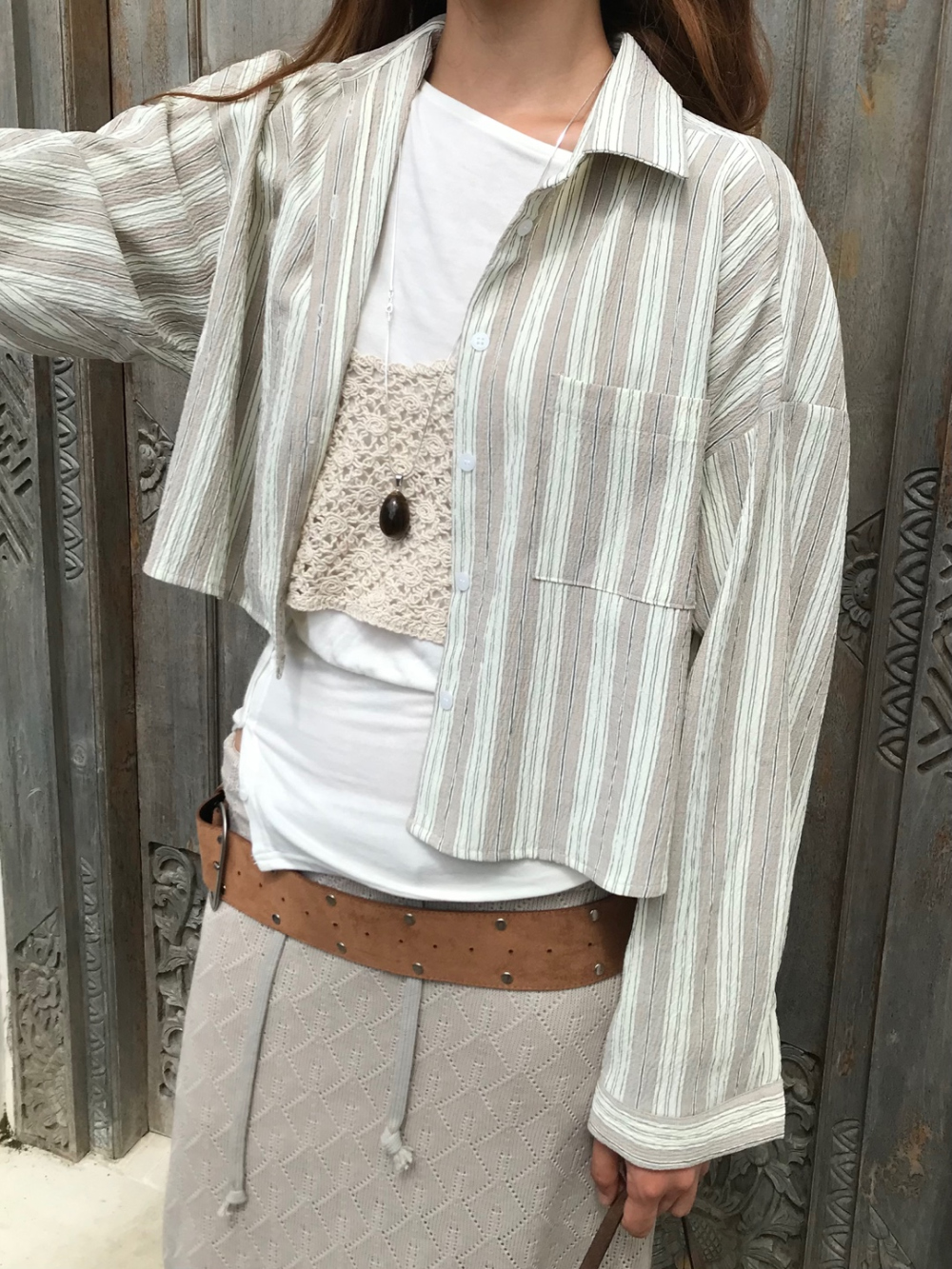 카디건 모델 착용 이미지-S1L36