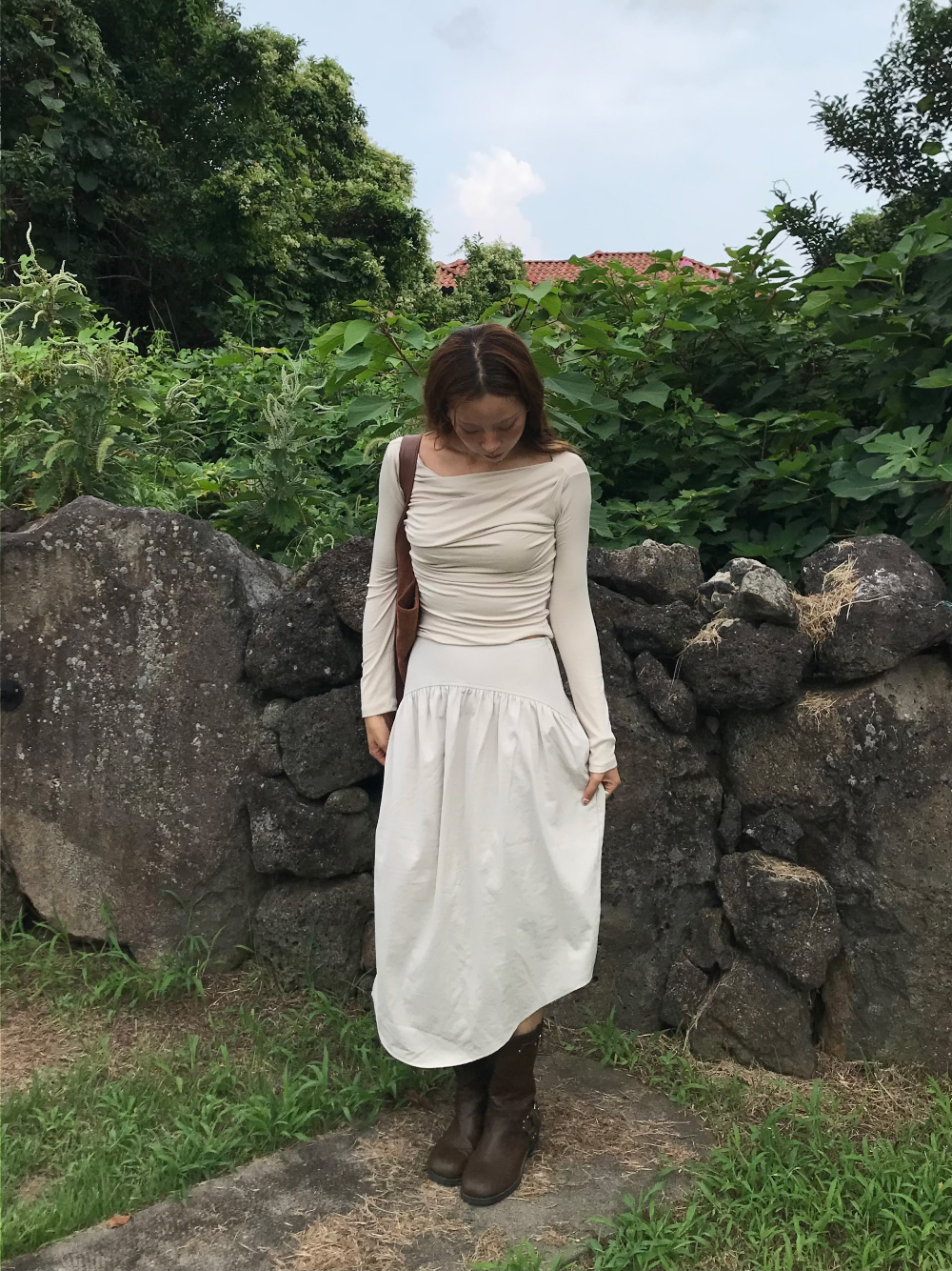 드레스 모델 착용 이미지-S1L45