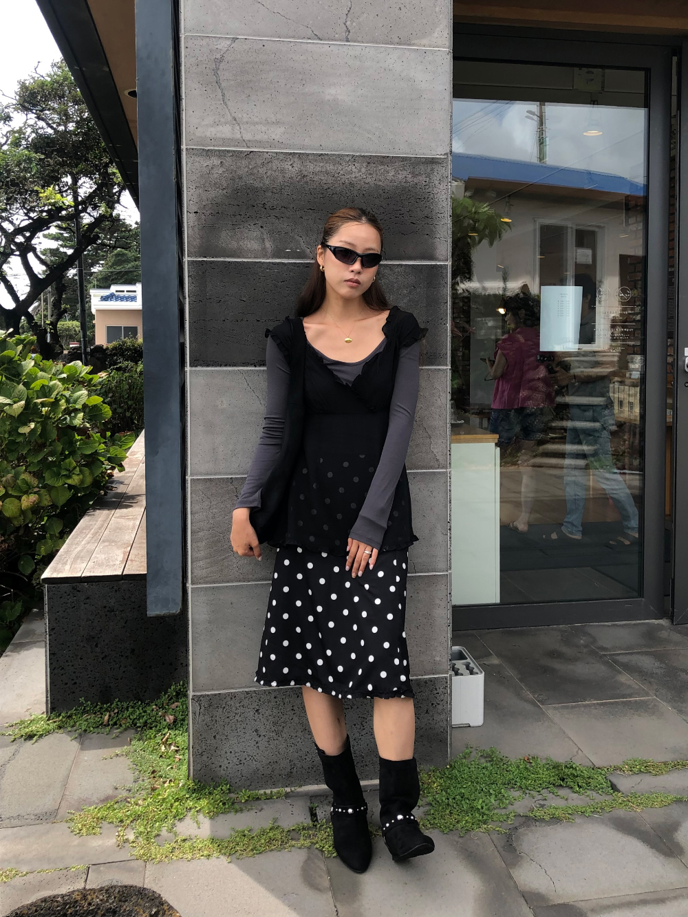 코트 모델 착용 이미지-S1L29