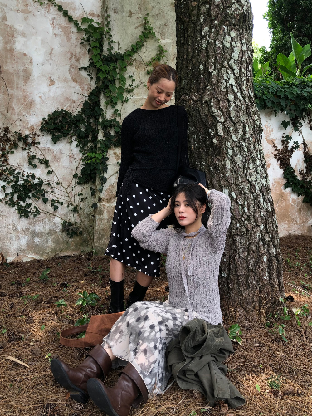 dot frill midi skirt | ファッション通販サイト NUGU