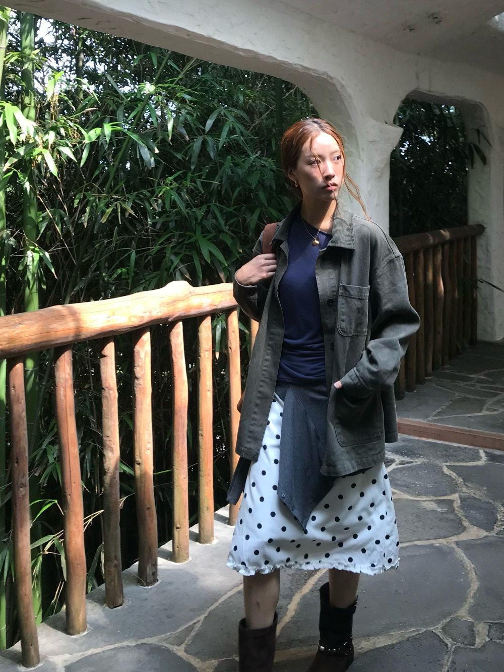 카디건 모델 착용 이미지-S1L22