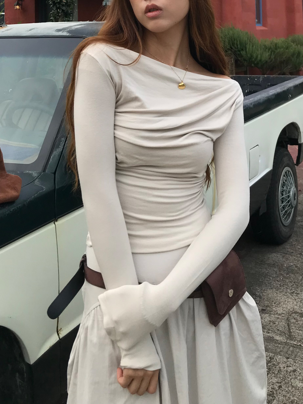 드레스 모델 착용 이미지-S1L41