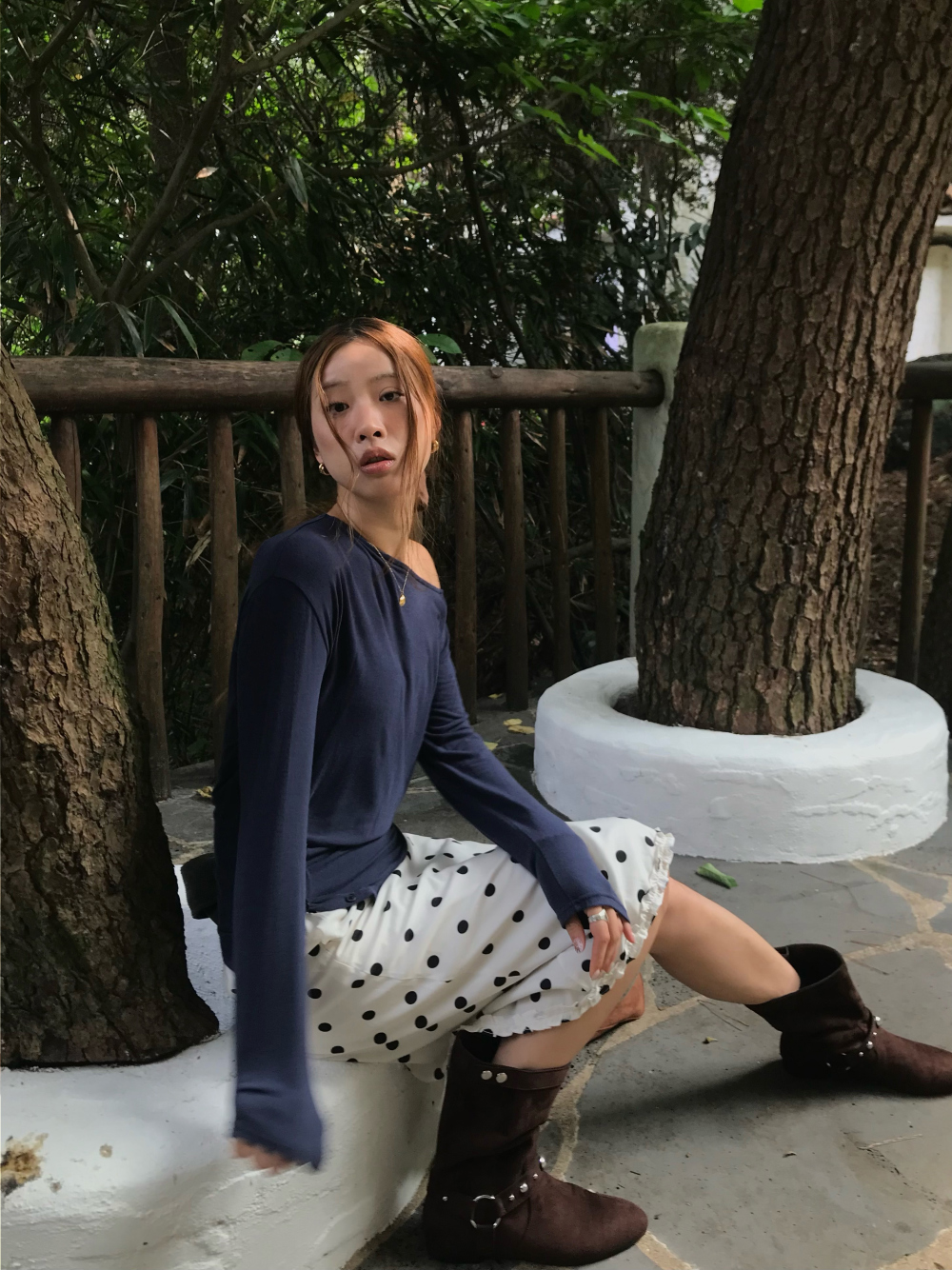 코트 모델 착용 이미지-S1L47