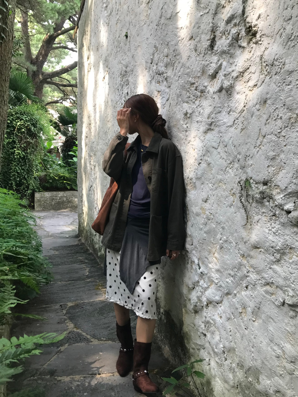 코트 모델 착용 이미지-S1L56