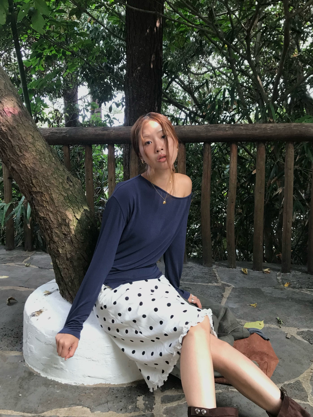 dot frill midi skirt | ファッション通販サイト NUGU