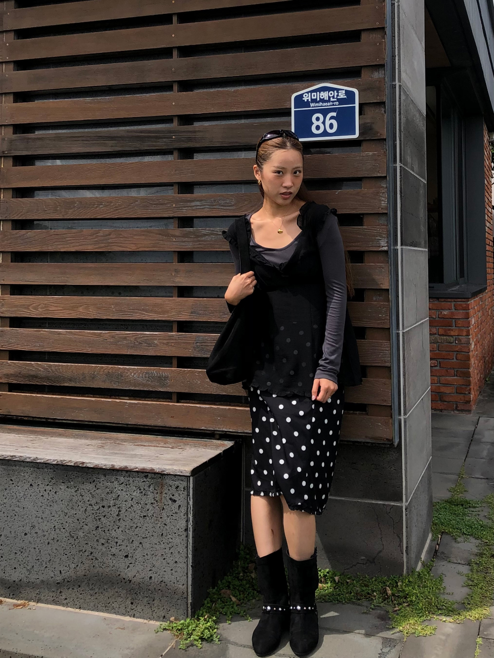 코트 모델 착용 이미지-S1L33