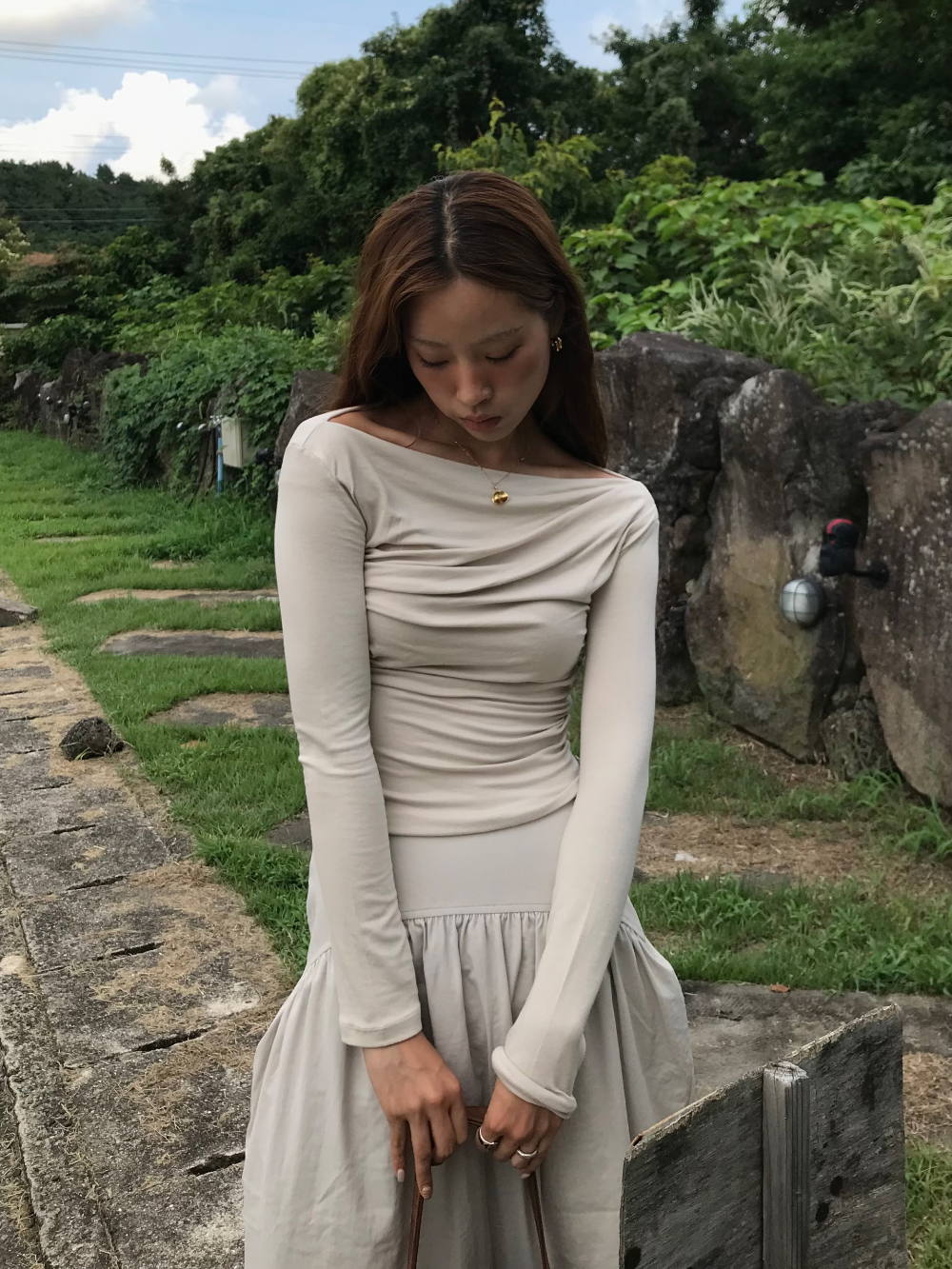 드레스 모델 착용 이미지-S1L44