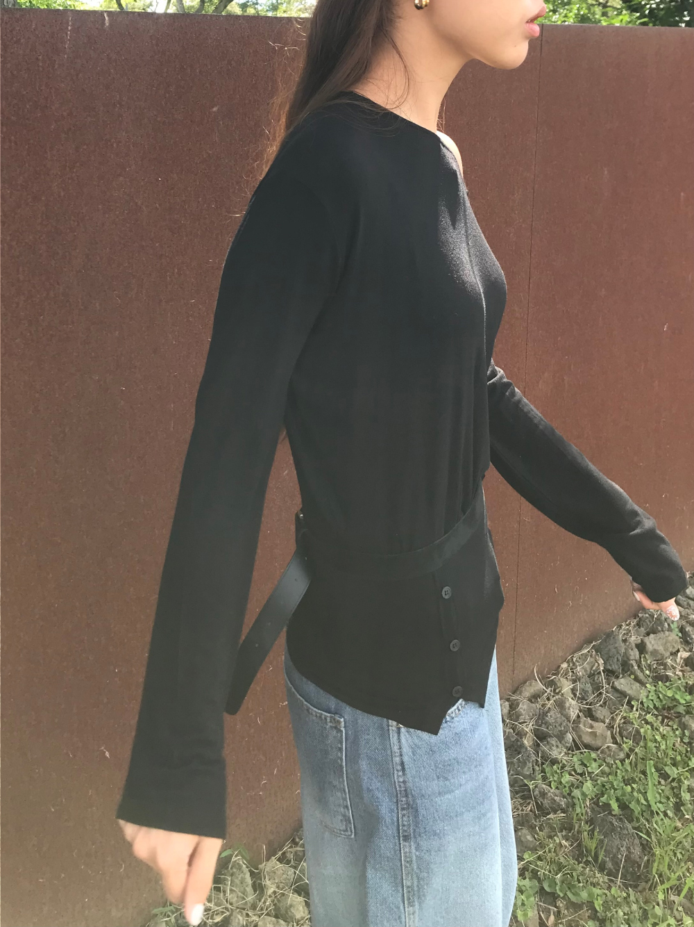 카디건 모델 착용 이미지-S1L54