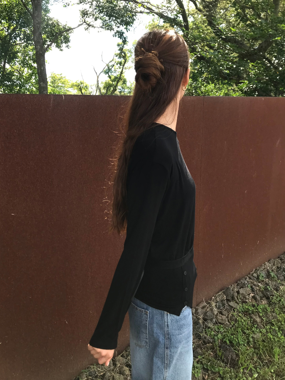 카디건 모델 착용 이미지-S1L51