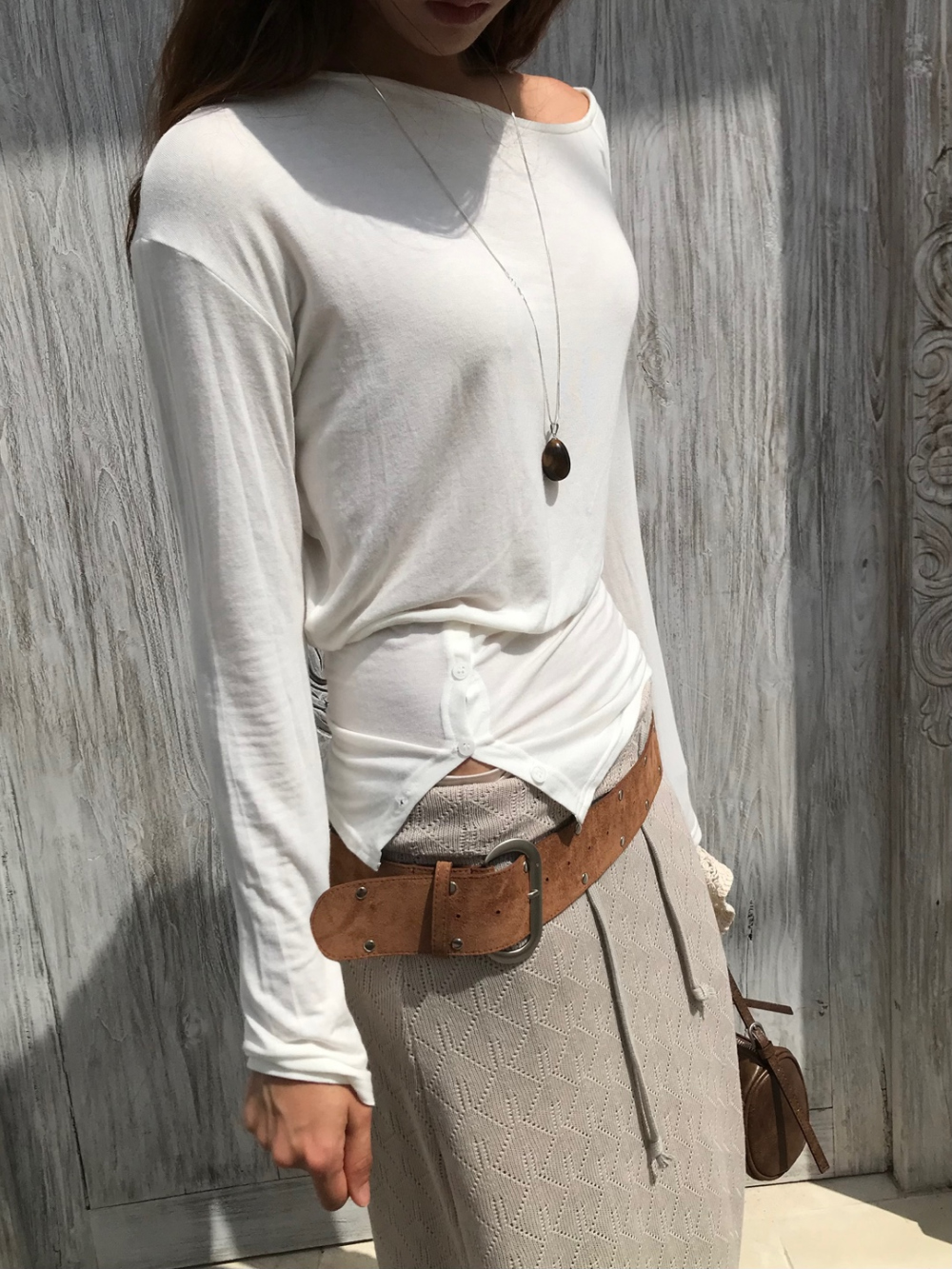 카디건 모델 착용 이미지-S1L32