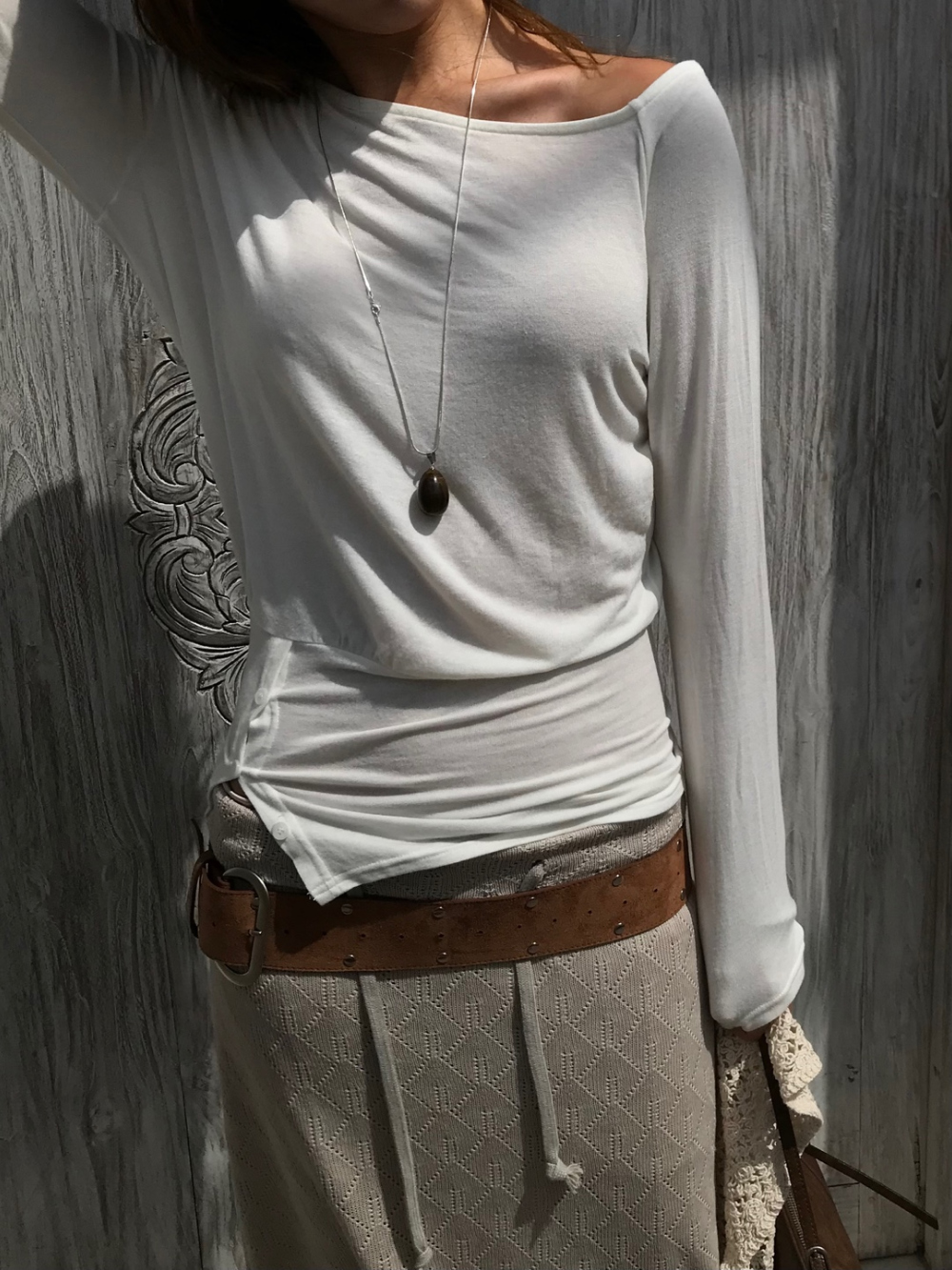 카디건 모델 착용 이미지-S1L38