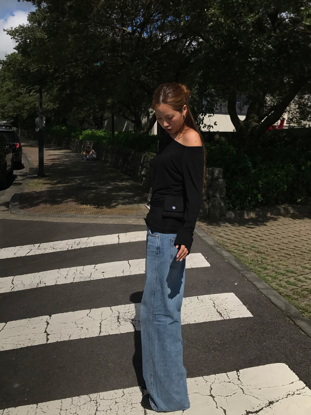 카디건 모델 착용 이미지-S1L46