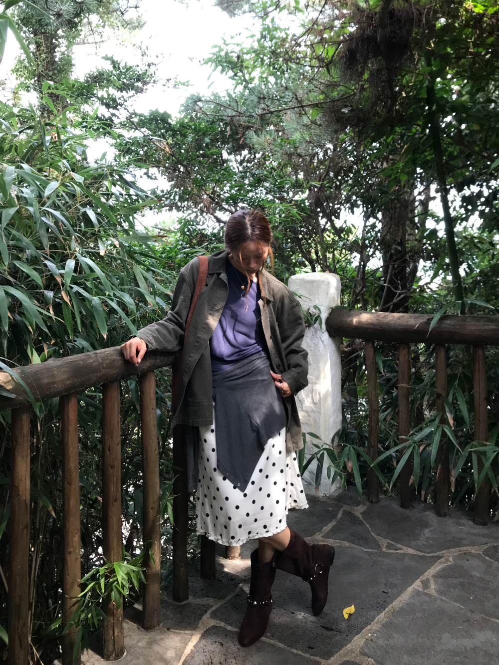 카디건 모델 착용 이미지-S1L27