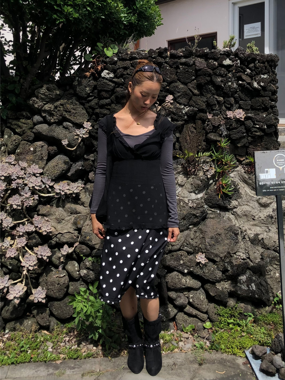 코트 모델 착용 이미지-S1L33