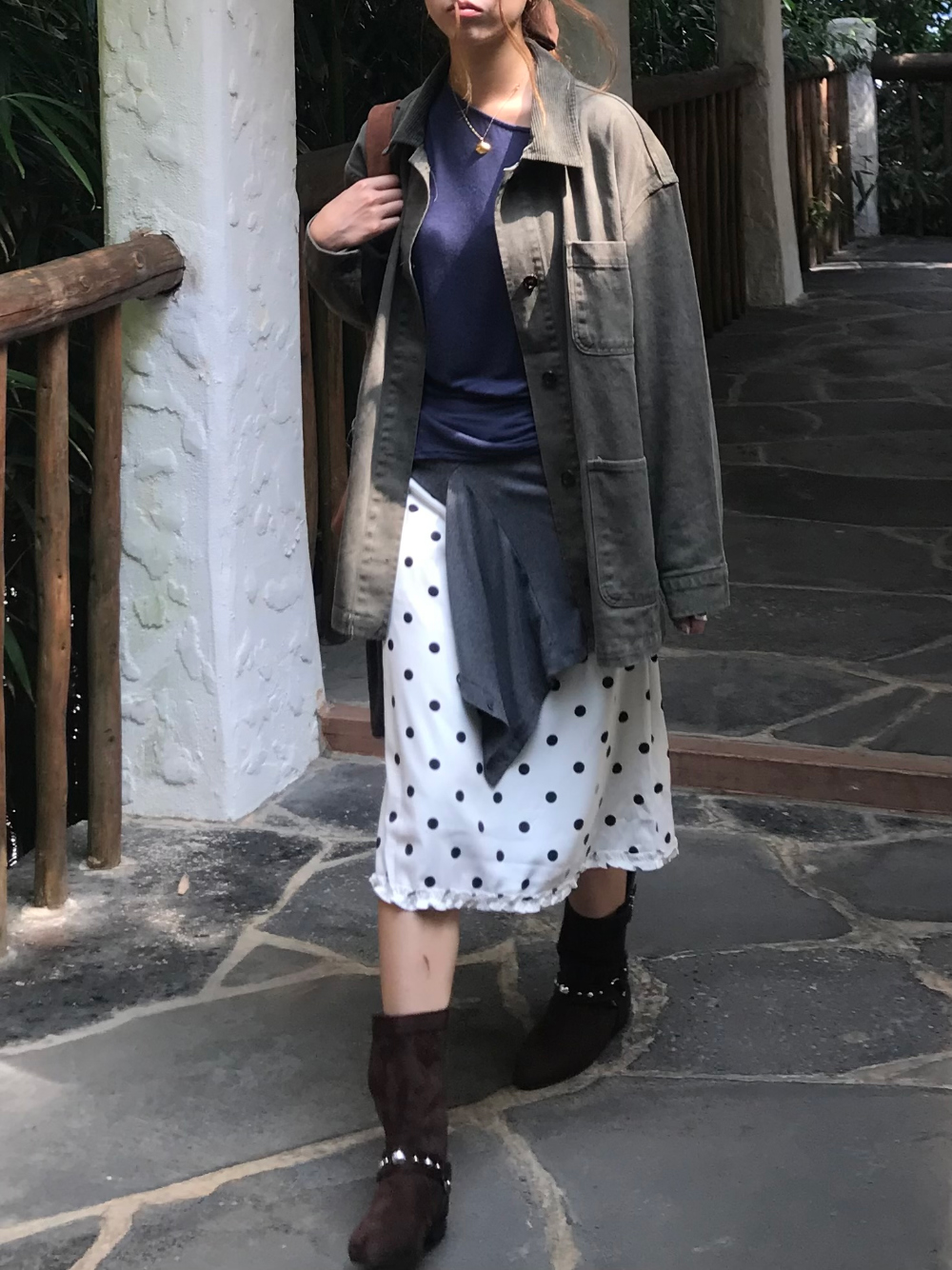 카디건 모델 착용 이미지-S1L23