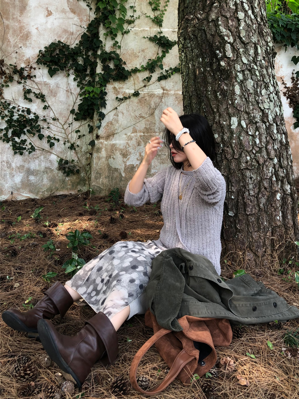 드레스 모델 착용 이미지-S1L51