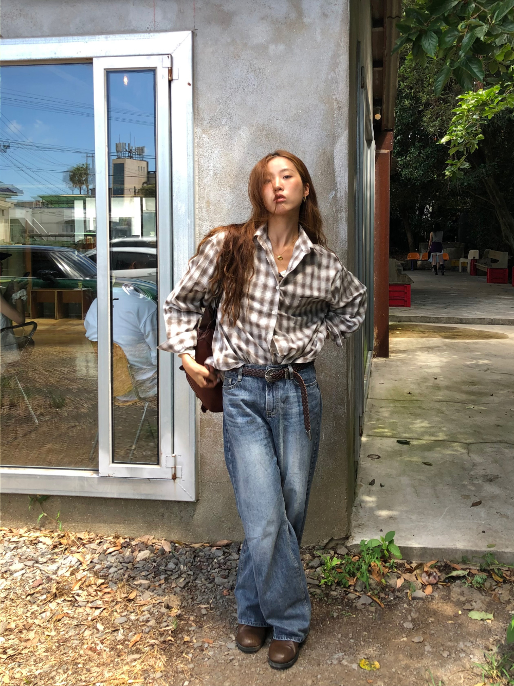 블라우스 모델 착용 이미지-S1L23