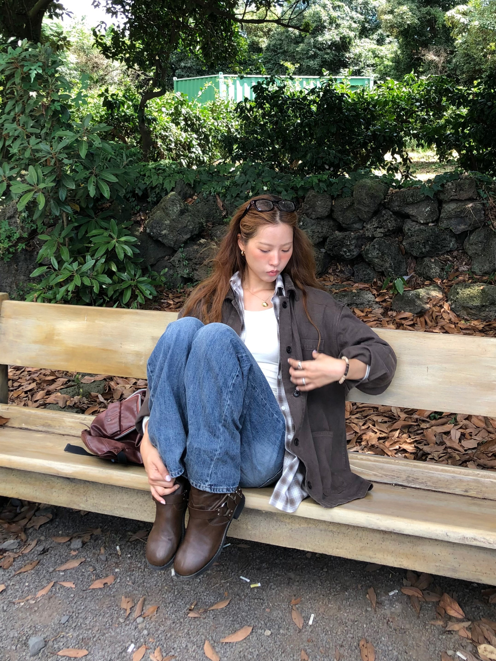 블라우스 모델 착용 이미지-S1L40