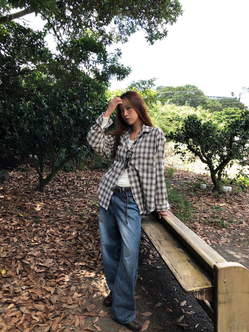 블라우스 모델 착용 이미지-S1L15