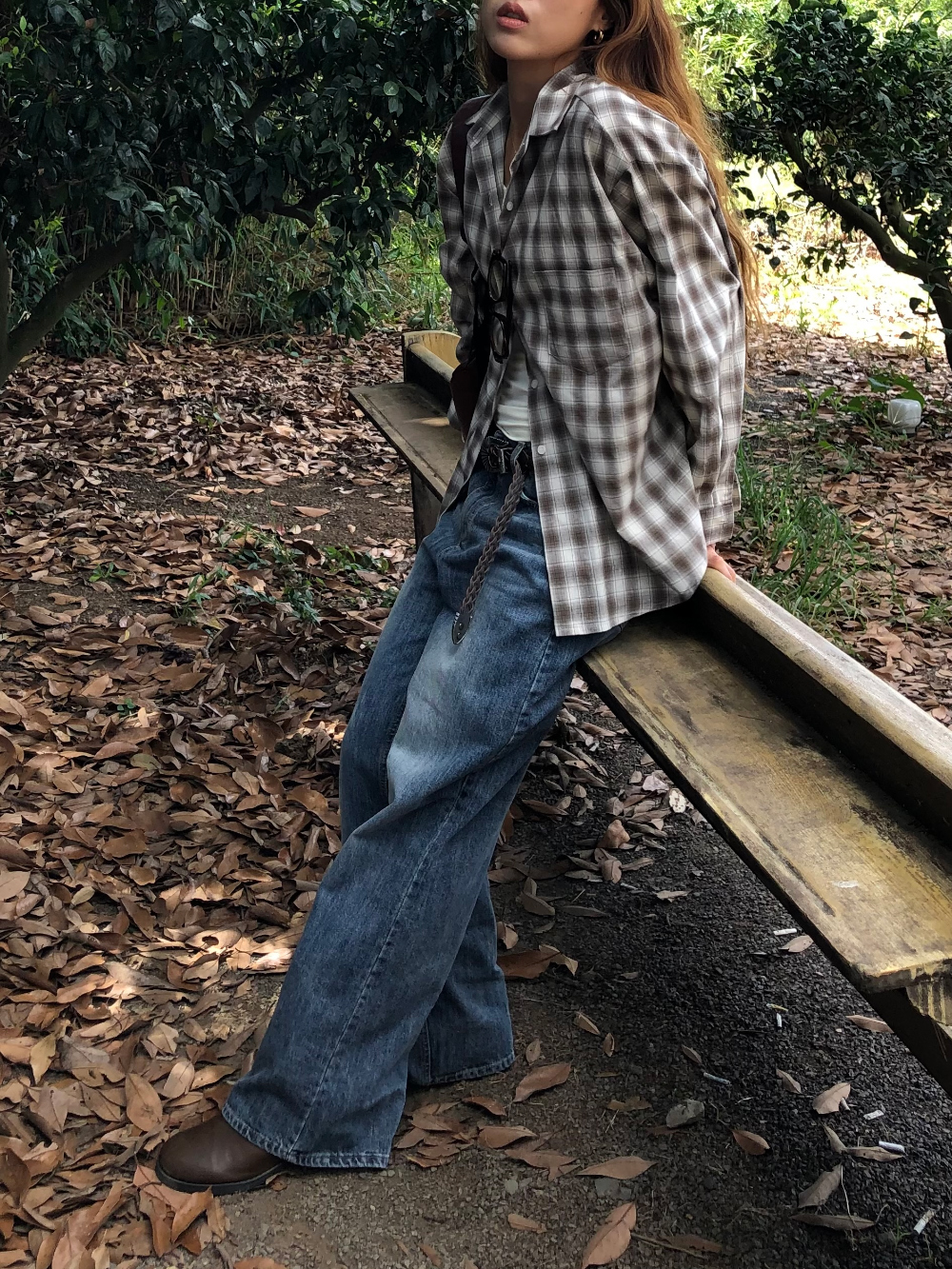 블라우스 모델 착용 이미지-S1L21