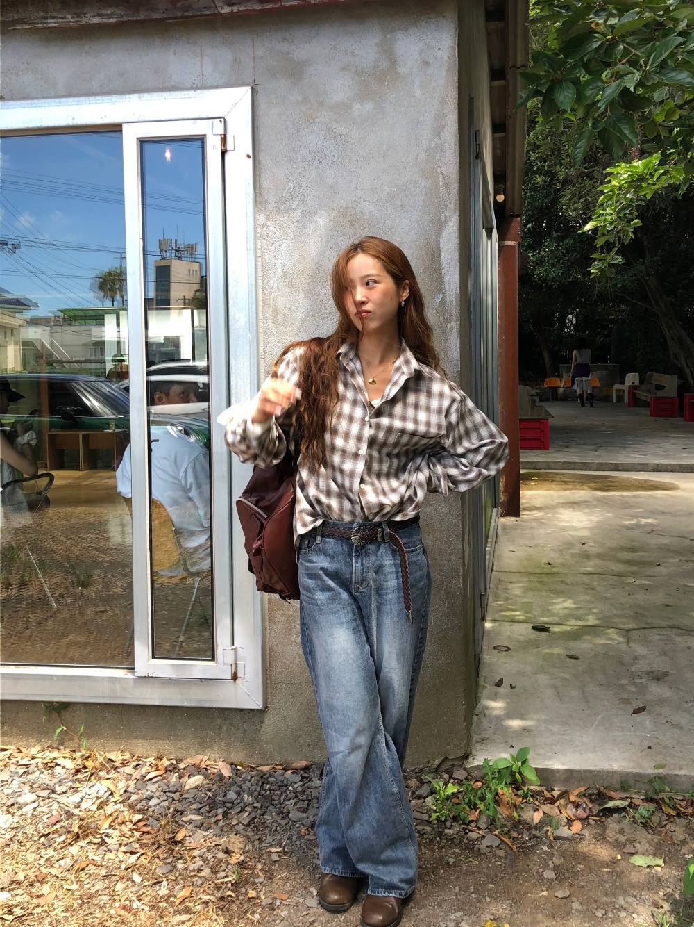 블라우스 모델 착용 이미지-S1L22