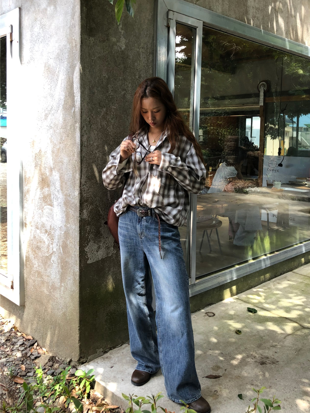 블라우스 모델 착용 이미지-S1L27