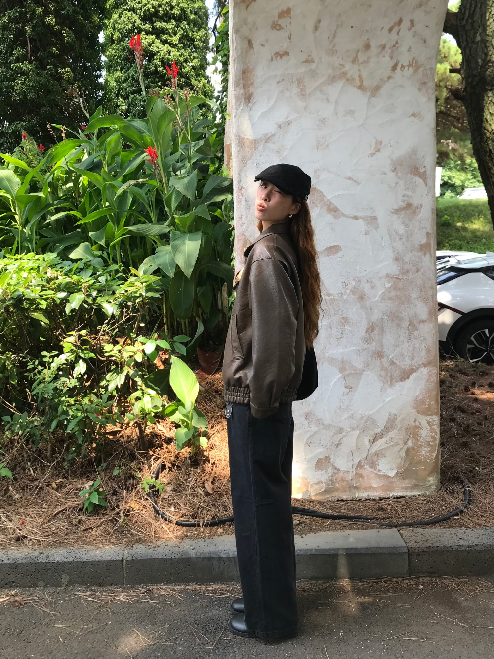 블라우스 모델 착용 이미지-S1L50