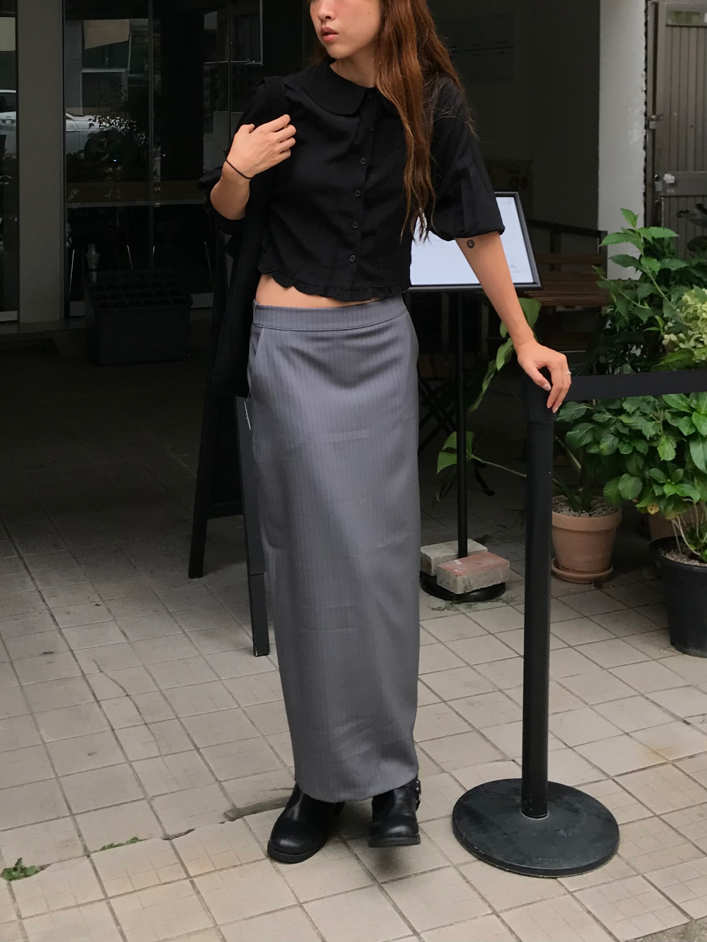 바지 모델 착용 이미지-S1L38