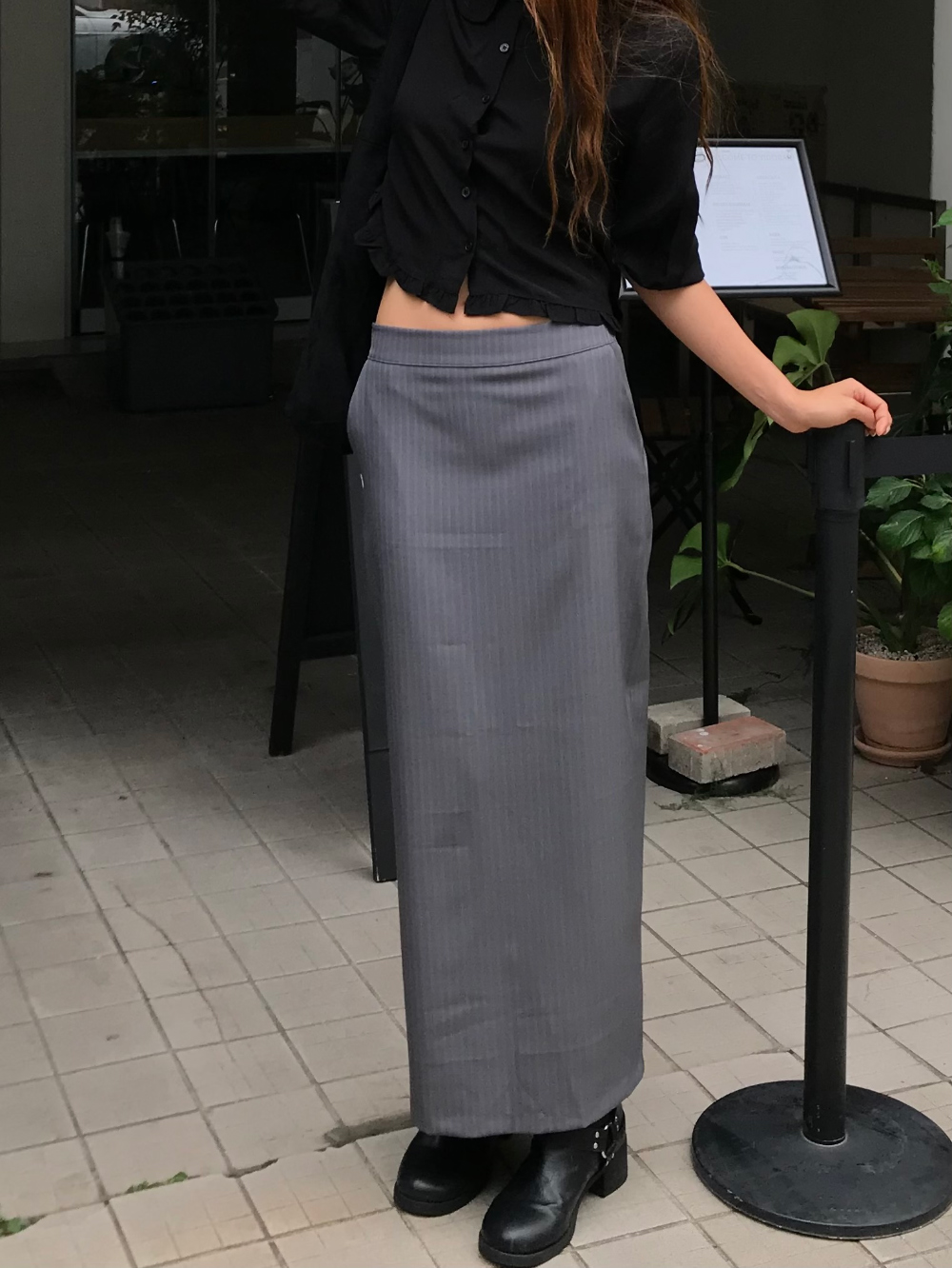 바지 모델 착용 이미지-S1L39