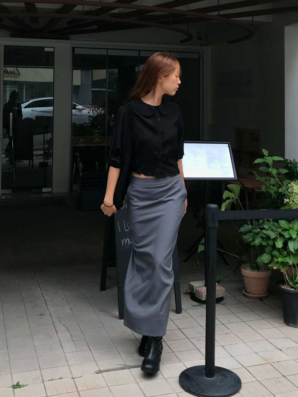 바지 모델 착용 이미지-S1L17