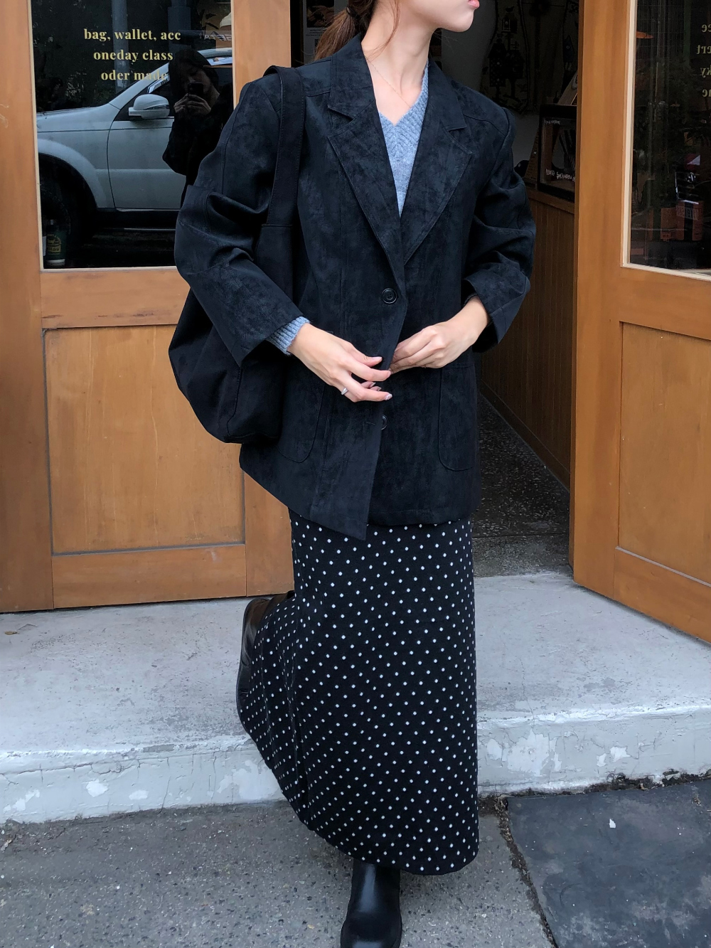 코트 모델 착용 이미지-S1L32