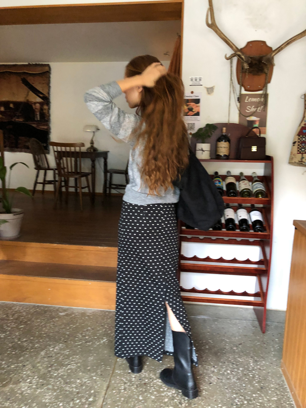 코트 모델 착용 이미지-S1L41