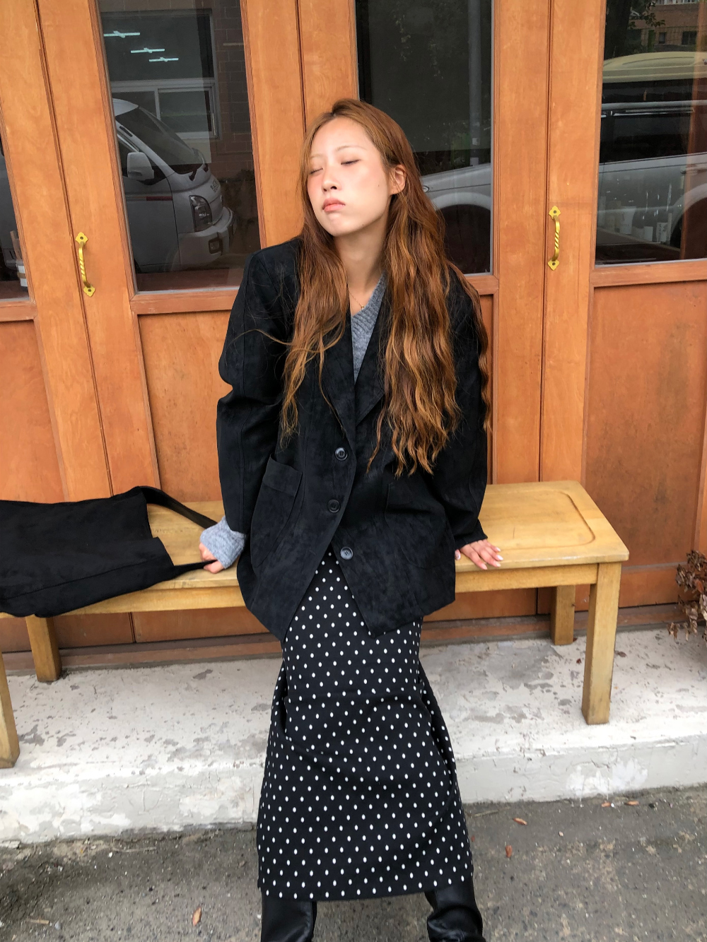 코트 모델 착용 이미지-S1L27