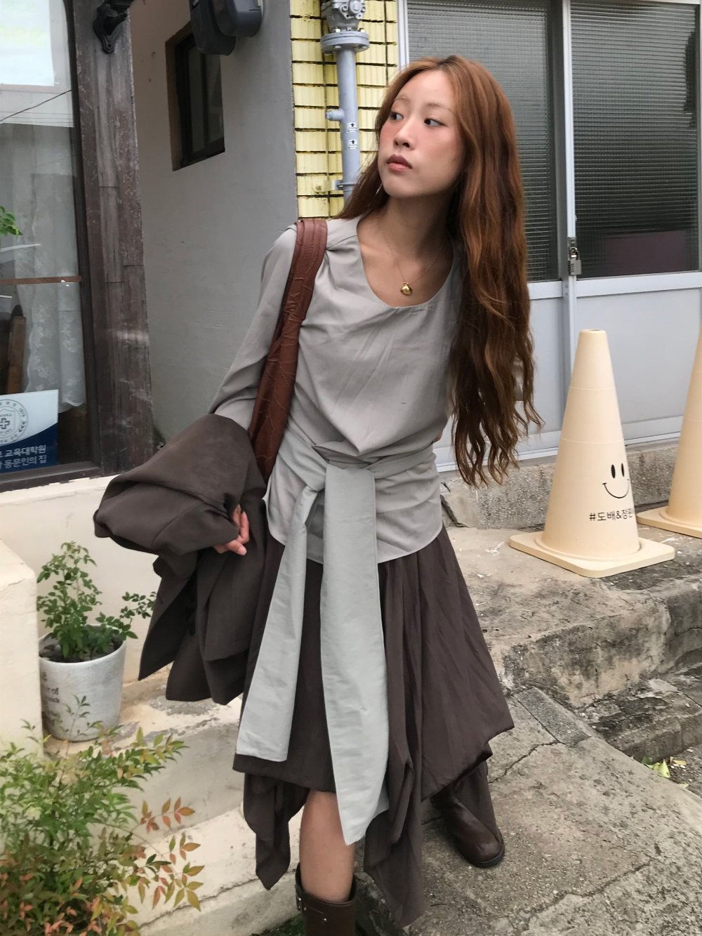 드레스 모델 착용 이미지-S1L50