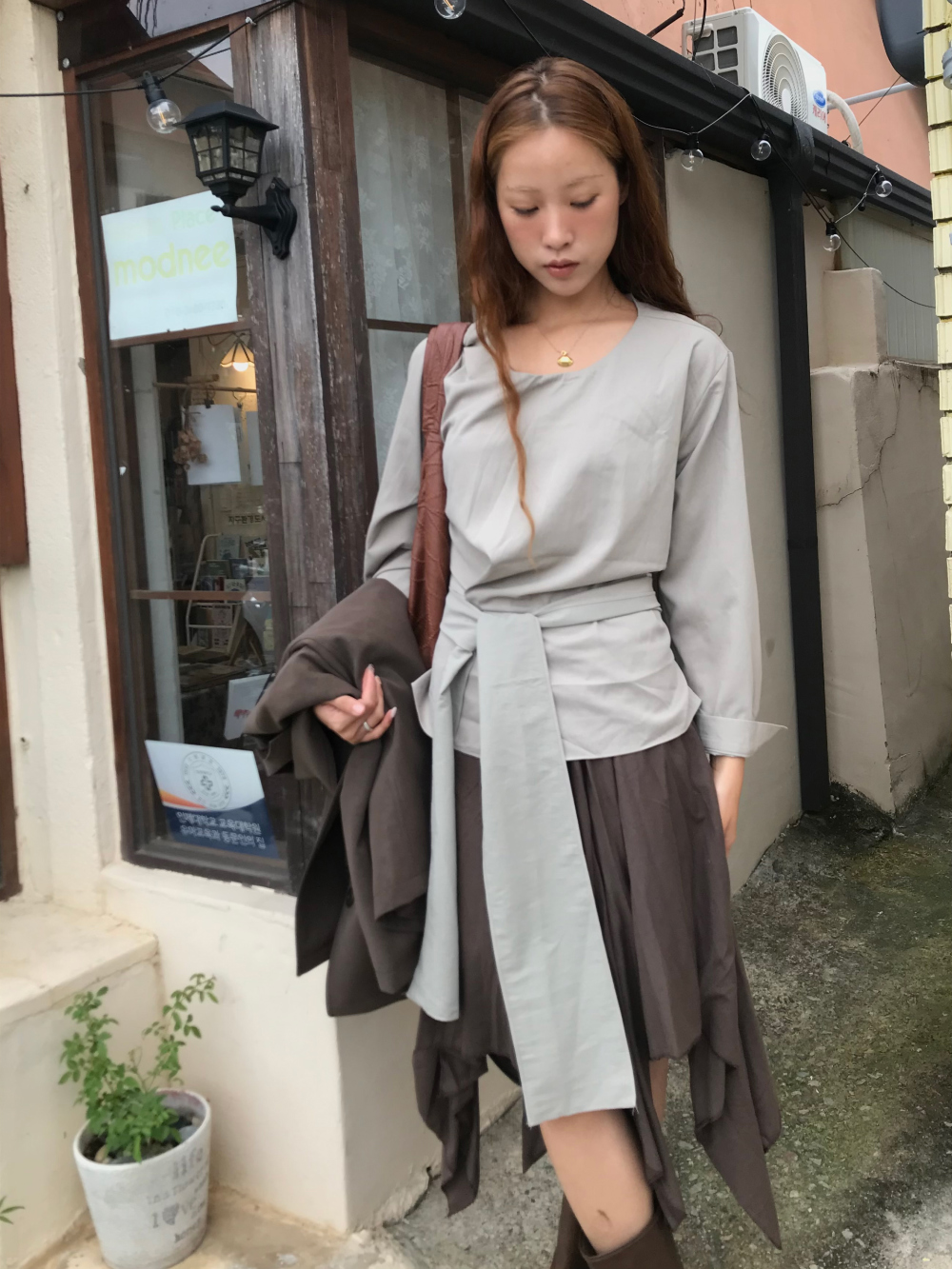 드레스 모델 착용 이미지-S1L53