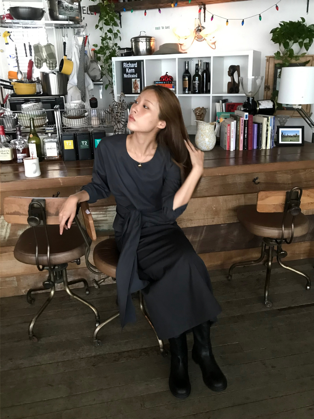 드레스 모델 착용 이미지-S1L29