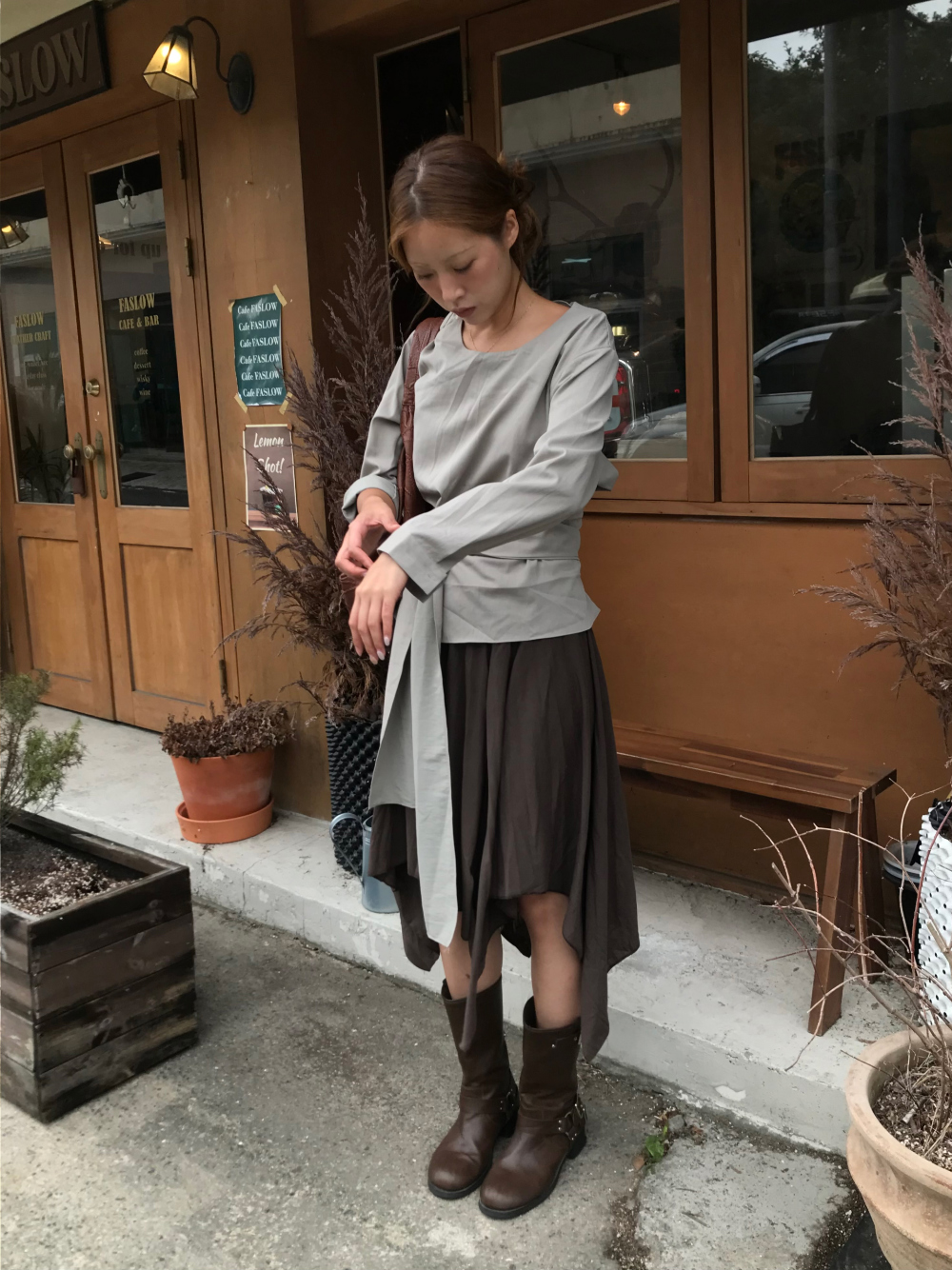 드레스 모델 착용 이미지-S1L58