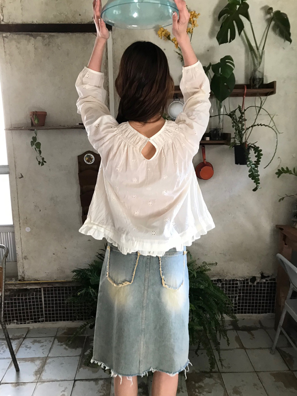 yellow tessel midi skirt 상세 이미지 6