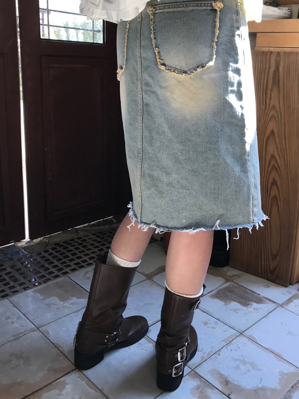 yellow tessel midi skirt 상세 이미지 10